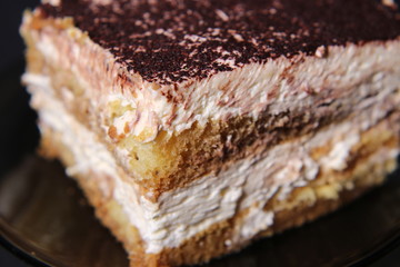 Tiramisu cake close up - 304212340