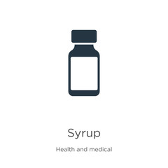 Syrup icon vector. Trendy flat syrup icon from health and medical collection isolated on white background. Vector illustration can be used for web and mobile graphic design, logo, eps10