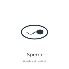 Sperm icon vector. Trendy flat sperm icon from health and medical collection isolated on white background. Vector illustration can be used for web and mobile graphic design, logo, eps10