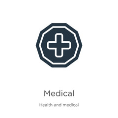 Medical icon vector. Trendy flat medical icon from health and medical collection isolated on white background. Vector illustration can be used for web and mobile graphic design, logo, eps10