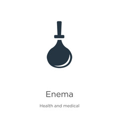 Enema icon vector. Trendy flat enema icon from health and medical collection isolated on white background. Vector illustration can be used for web and mobile graphic design, logo, eps10