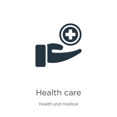 Health care icon vector. Trendy flat health care icon from health and medical collection isolated on white background. Vector illustration can be used for web and mobile graphic design, logo, eps10