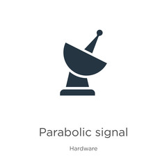 Parabolic signal icon vector. Trendy flat parabolic signal icon from hardware collection isolated on white background. Vector illustration can be used for web and mobile graphic design, logo, eps10