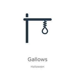 Gallows icon vector. Trendy flat gallows icon from halloween collection isolated on white background. Vector illustration can be used for web and mobile graphic design, logo, eps10