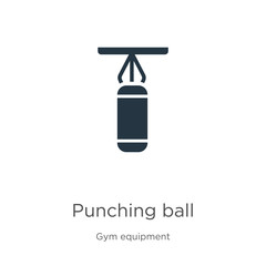 Punching ball icon vector. Trendy flat punching ball icon from gym equipment collection isolated on white background. Vector illustration can be used for web and mobile graphic design, logo, eps10