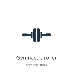 Gymnastic roller icon vector. Trendy flat gymnastic roller icon from gym and fitness collection isolated on white background. Vector illustration can be used for web and mobile graphic design, logo,
