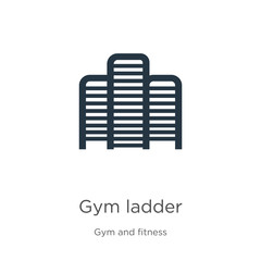 Gym ladder icon vector. Trendy flat gym ladder icon from gym and fitness collection isolated on white background. Vector illustration can be used for web and mobile graphic design, logo, eps10