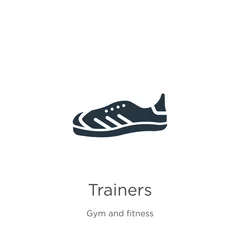 Poster Trainers icon vector. Trendy flat trainers icon from gym and fitness collection isolated on white background. Vector illustration can be used for web and mobile graphic design, logo, eps10 © Premium Art