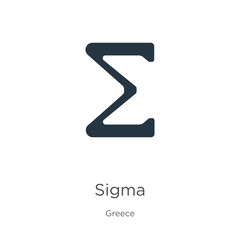Sigma icon vector. Trendy flat sigma icon from greece collection isolated on white background. Vector illustration can be used for web and mobile graphic design, logo, eps10