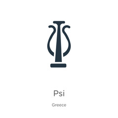 Psi icon vector. Trendy flat psi icon from greece collection isolated on white background. Vector illustration can be used for web and mobile graphic design, logo, eps10