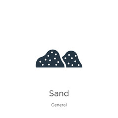 Sand icon vector. Trendy flat sand icon from general collection isolated on white background. Vector illustration can be used for web and mobile graphic design, logo, eps10