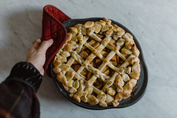 warm apple pie
