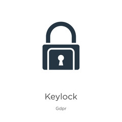 Keylock icon vector. Trendy flat keylock icon from gdpr collection isolated on white background. Vector illustration can be used for web and mobile graphic design, logo, eps10