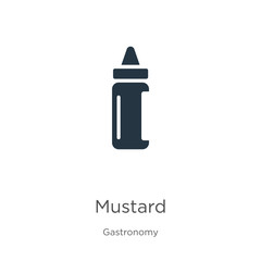 Mustard icon vector. Trendy flat mustard icon from gastronomy collection isolated on white background. Vector illustration can be used for web and mobile graphic design, logo, eps10