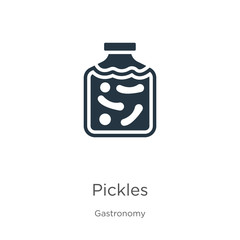 Pickles icon vector. Trendy flat pickles icon from gastronomy collection isolated on white background. Vector illustration can be used for web and mobile graphic design, logo, eps10