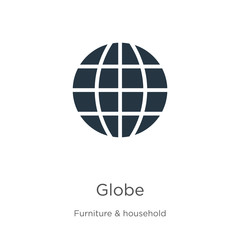 Globe icon vector. Trendy flat globe icon from furniture collection isolated on white background. Vector illustration can be used for web and mobile graphic design, logo, eps10