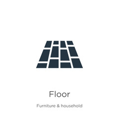 Floor icon vector. Trendy flat floor icon from furniture & household collection isolated on white background. Vector illustration can be used for web and mobile graphic design, logo, eps10