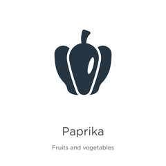 Paprika icon vector. Trendy flat paprika icon from fruits and vegetables collection isolated on white background. Vector illustration can be used for web and mobile graphic design, logo, eps10