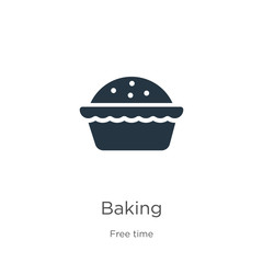 Baking icon vector. Trendy flat baking icon from hobbies collection isolated on white background. Vector illustration can be used for web and mobile graphic design, logo, eps10