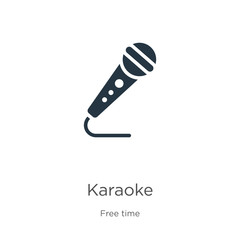 Karaoke icon vector. Trendy flat karaoke icon from hobbies collection isolated on white background. Vector illustration can be used for web and mobile graphic design, logo, eps10