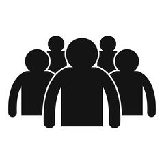 Strategy audience icon. Simple illustration of strategy audience vector icon for web design isolated on white background