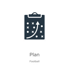 Plan icon vector. Trendy flat plan icon from football collection isolated on white background. Vector illustration can be used for web and mobile graphic design, logo, eps10