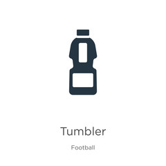 Tumbler icon vector. Trendy flat tumbler icon from football collection isolated on white background. Vector illustration can be used for web and mobile graphic design, logo, eps10