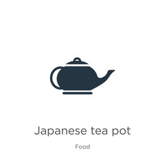 Japanese tea pot icon vector. Trendy flat japanese tea pot icon from food collection isolated on white background. Vector illustration can be used for web and mobile graphic design, logo, eps10