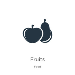 Fruits icon vector. Trendy flat fruits icon from food collection isolated on white background. Vector illustration can be used for web and mobile graphic design, logo, eps10