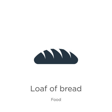 Loaf of bread icon vector. Trendy flat loaf of bread icon from food collection isolated on white background. Vector illustration can be used for web and mobile graphic design, logo, eps10