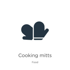 Cooking mitts icon vector. Trendy flat cooking mitts icon from food collection isolated on white background. Vector illustration can be used for web and mobile graphic design, logo, eps10