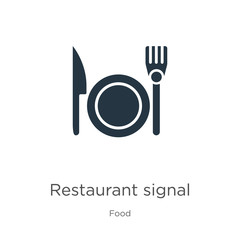 Restaurant signal icon vector. Trendy flat restaurant signal icon from food collection isolated on white background. Vector illustration can be used for web and mobile graphic design, logo, eps10
