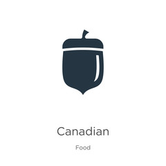 Canadian icon vector. Trendy flat canadian icon from food collection isolated on white background. Vector illustration can be used for web and mobile graphic design, logo, eps10