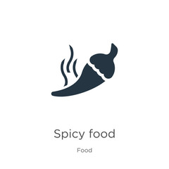 Spicy food icon vector. Trendy flat spicy food icon from food collection isolated on white background. Vector illustration can be used for web and mobile graphic design, logo, eps10