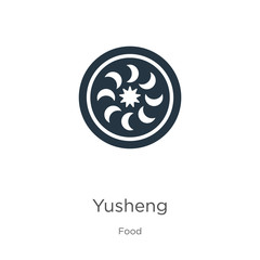 Yusheng icon vector. Trendy flat yusheng icon from food collection isolated on white background. Vector illustration can be used for web and mobile graphic design, logo, eps10
