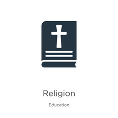 Obraz premium Religion icon vector. Trendy flat religion icon from education collection isolated on white background. Vector illustration can be used for web and mobile graphic design, logo, eps10