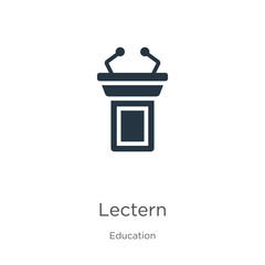Lectern icon vector. Trendy flat lectern icon from education collection isolated on white background. Vector illustration can be used for web and mobile graphic design, logo, eps10