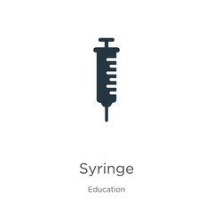 Syringe icon vector. Trendy flat syringe icon from education collection isolated on white background. Vector illustration can be used for web and mobile graphic design, logo, eps10