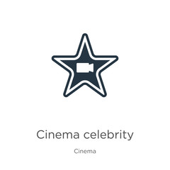 Cinema celebrity icon vector. Trendy flat cinema celebrity icon from cinema collection isolated on white background. Vector illustration can be used for web and mobile graphic design, logo, eps10