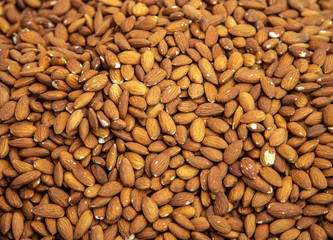Natural background mix nut almond