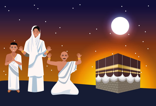 hajj mabrur celebration with muslims in mataf