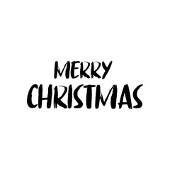 Merry christmas vector text. Lettering Xmas design. Typography for Holiday Greeting banner or card.