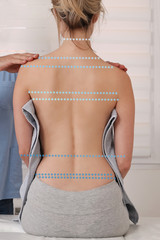 Scoliosis Spine Curve Anatomy, Posture Correction. Chiropractic treatment, Back pain relief.