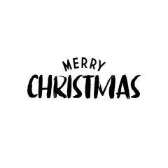 Merry christmas vector text. Lettering Xmas design. Typography for Holiday Greeting banner or card.