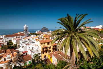 Fototapeta na wymiar View on Garachico town on northern part of Tenerife island 