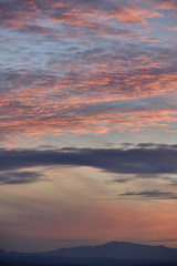 Fototapeta premium Beautiful sunset with pink tones