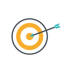 target arrow success isolated icon