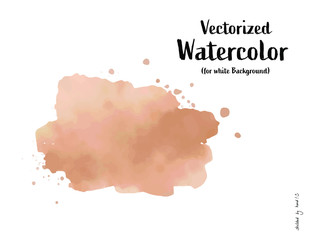 handgemalte, vektorisierte Watercolor Aquarelle Splash, Wasserfarbe Aquarellspritzer