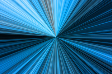 Fondo de velocidad en el universo con rayos azules.