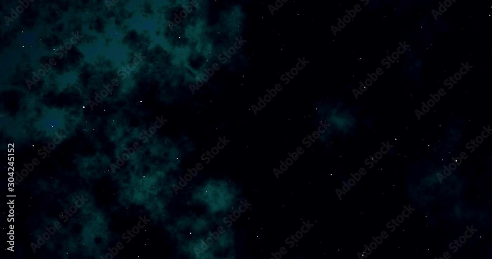 Canvas Prints blue nebula in transition. dark and starry background